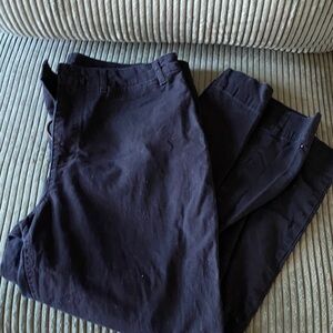 Black Old Navy Wide Leg Chino Pants